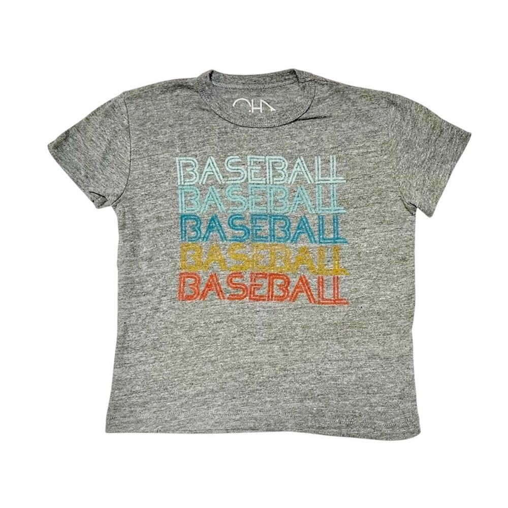 Chaser Kids Retro Baseball Graphic Tee Size 5